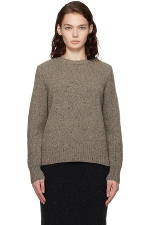 Bottega Veneta Gray Wool Tailored Sweater