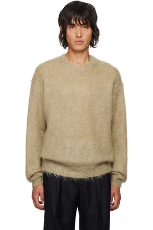 Auralee Beige Super Kid Mohair Sweater