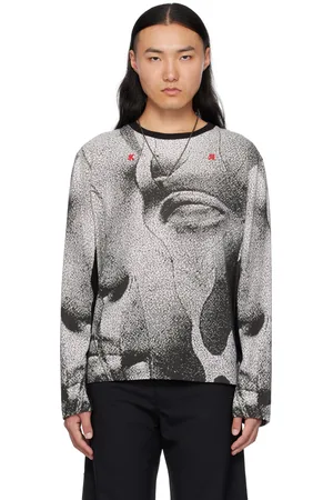 Kusikohc Gray Printed Longsleeve T-shirt