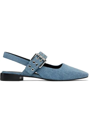 RAG&BONE Blue Astra Slingback Ballerina Flats