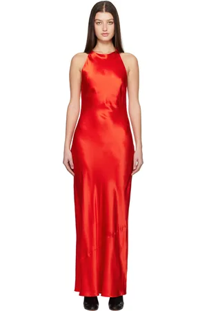 Silk Laundry Red High Low Maxi Dress