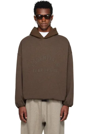 FEAR OF GOD Brown Bonded Hoodie