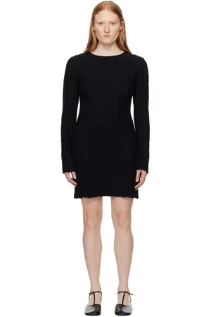 Filippa K Black Rolled Edge Minidress