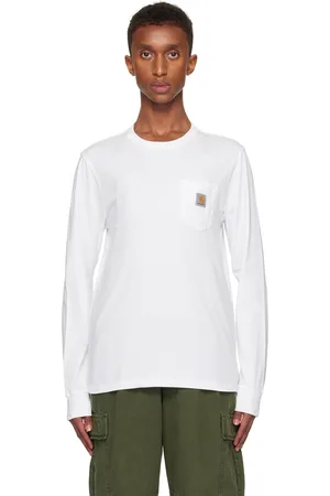 Carhartt White Long Sleeve Pocket T-shirt