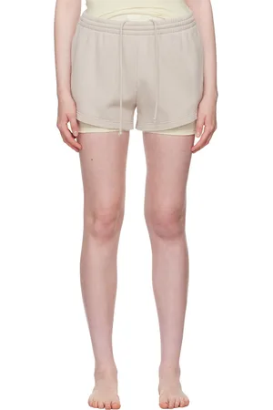 SKIMS Taupe Cotton Fleece Shorts