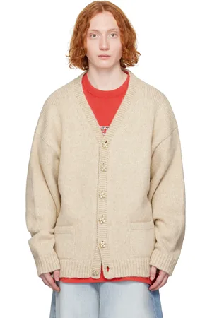 Vetements Beige Classic Pearl Button Cardigan