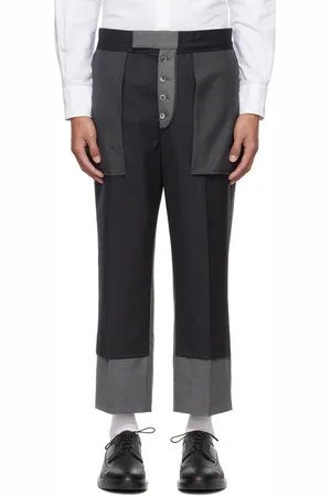Thom Browne Gray Deconstructed Trousers