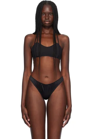 FLEUR DU MAL Black Bandeau Bra