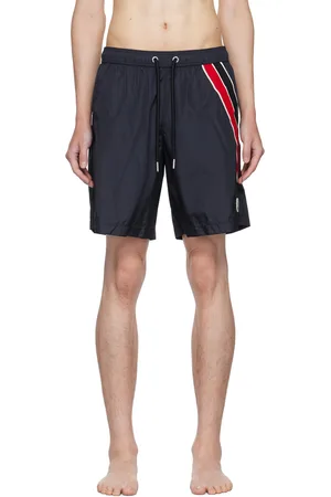 Moncler Navy Logo Patch Swim Shorts