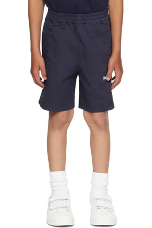 Palm Angels Kids Navy Printed Shorts