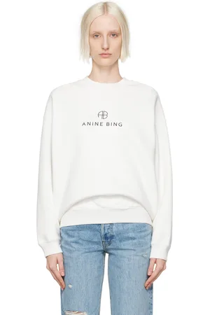 ANINE BING White Jaci Sweatshirt