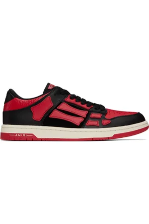 AMIRI Black & Red Skel-Top Low Sneakers