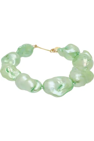 Gohar World Green Host Baroque Pearl Bracelet