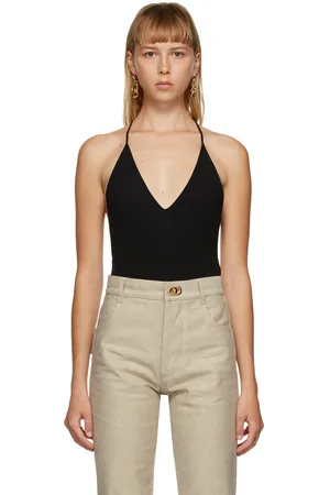 Bottega Veneta Black Cashmere Bodysuit