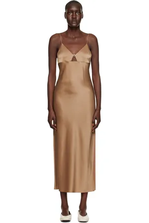 Filippa K Brown Slip Maxi Dress