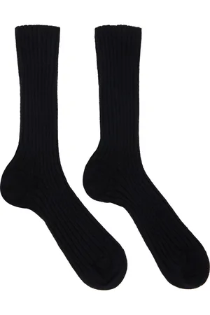 The Row Black Calf Socks
