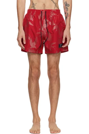 Balmain Red Rondini Swim Shorts