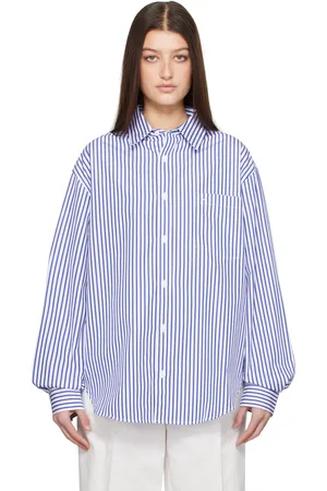 MATTEAU White & Blue Relaxed Shirt
