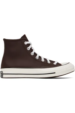 Converse Brown Chuck 70 Heritage Leather High Top Sneakers