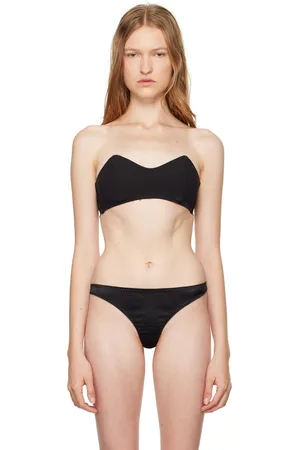 FLEUR DU MAL Black Sweetheart Bandeau Bra