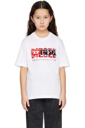 Diesel Kids White Logo T-shirt