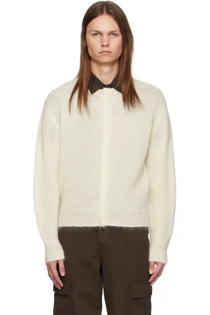 DUNST Off-White Button Cardigan