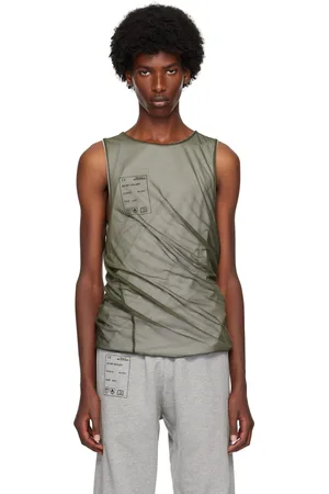 Olly Shinder Green Twisted Tank Top