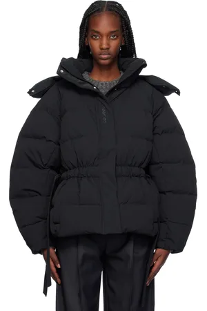 Ganni Black Tech Oversized Down Puffer Jacket