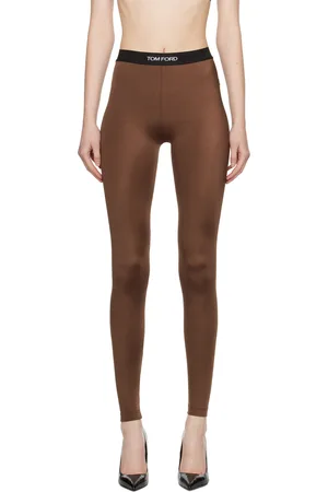 Tom Ford Brown Lustrous Leggings