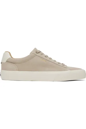 HUGO BOSS Beige Suede Sneakers