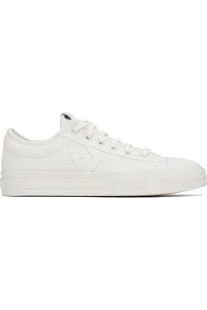Converse White Star Player 76 Monochrome Low Top Sneakers