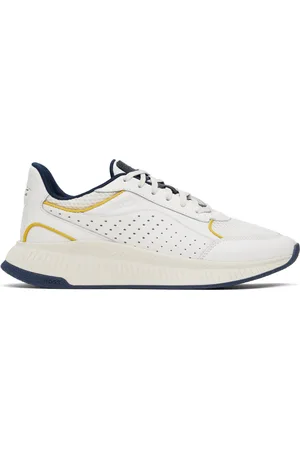 HUGO BOSS White Porsche Edition Perforated-Leather Sneakers