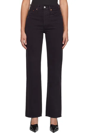 RE/DONE Black High-Rise Jeans