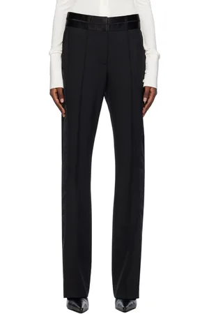 Helmut Lang Black Seamed Bootcut Trousers