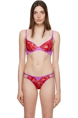 FLEUR DU MAL Red Magnolia Demi Bra
