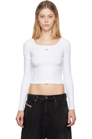 Diesel White T-Ballet-D Long Sleeve T-Shirt