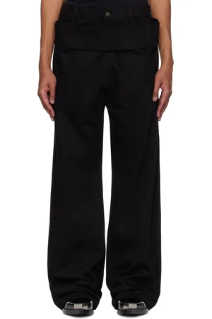 Courrèges Black Double Belt Jeans