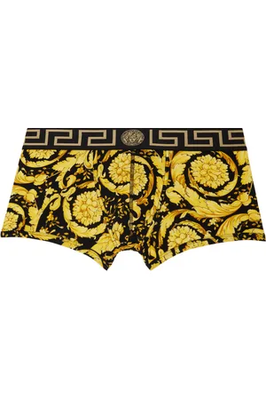 VERSACE Black & Gold Barocco Boxers