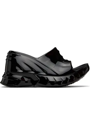 Givenchy Black Marshmallow Wedge Heeled Sandals