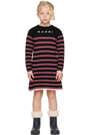 Marni Kids Black Sweater Dress