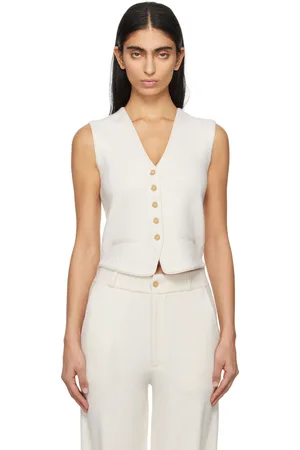 Guest In Residence Off-White Tailored Vest