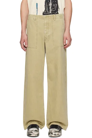 R13 Beige Utility Trousers