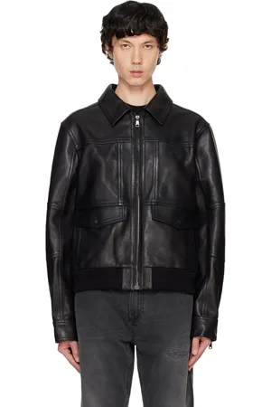 Balmain Black 2 Pocket Leather Jacket