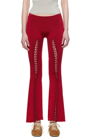 Isa Boulder SSENSE Exclusive Red Suture Front Lounge Pants