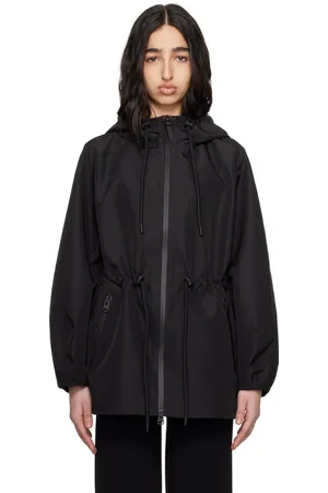 Mackage Black Kalea-Z Hooded Rain Jacket