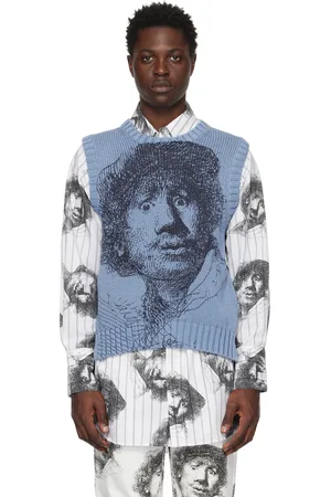 J.W.Anderson Blue Crewneck Vest