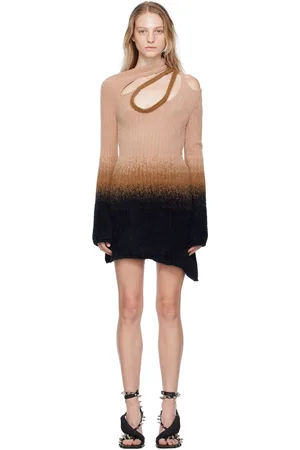 OTTOLINGER Pink & Black Crossover Minidress