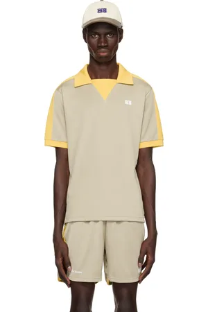 WALES BONNER Beige & Yellow Home Jersey Polo