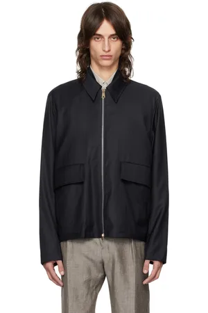 Paul Smith Navy Spread Collar Jacket