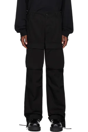 Givenchy Black Flap Pocket Cargo Pants